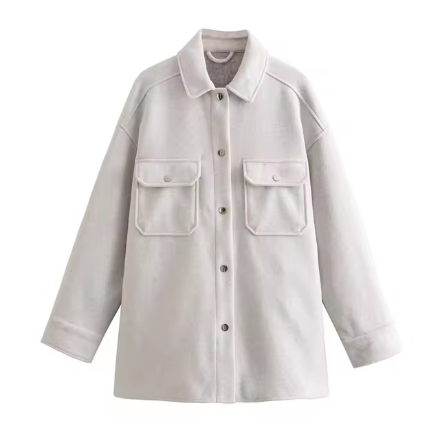 ModeGeist | Damen Wollhemdjacke