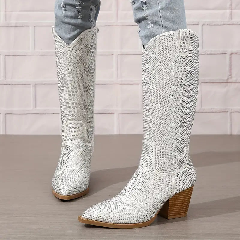 ModeGeist | Glitzernde Cowboy-Stiefel