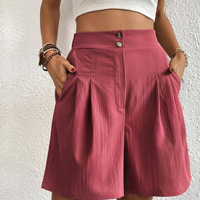 MARTINA Shorts mit doppelter Knopfleiste