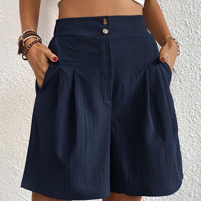 MARTINA Shorts mit doppelter Knopfleiste