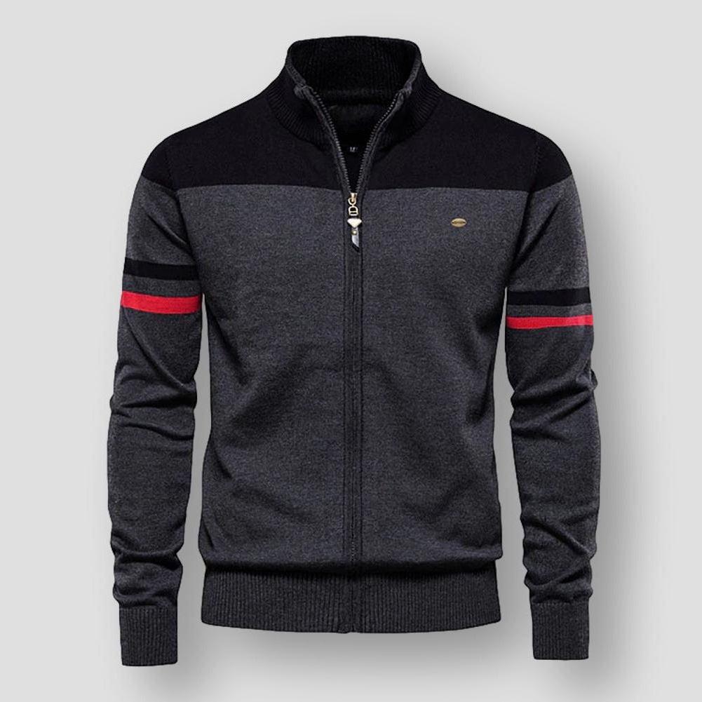 Avelena Bomberjacke im Retro-Streifen-Design