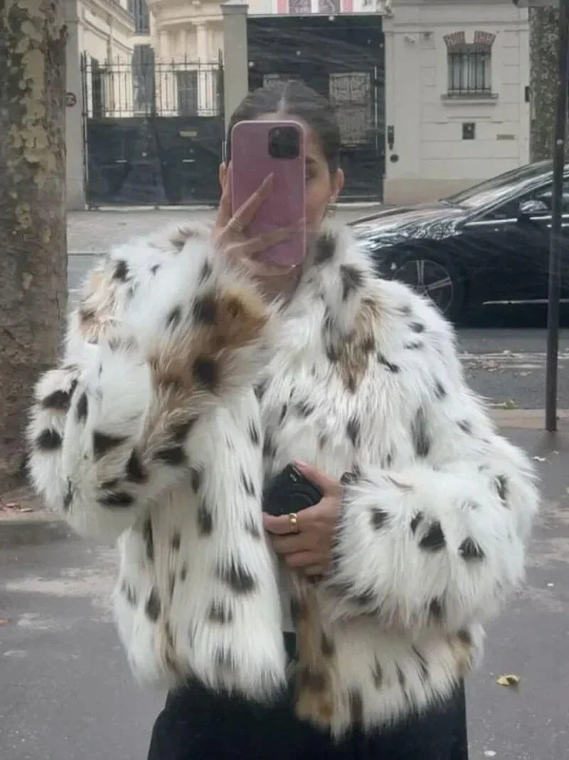 Kuschelige Leopardenfelljacke von Lovie