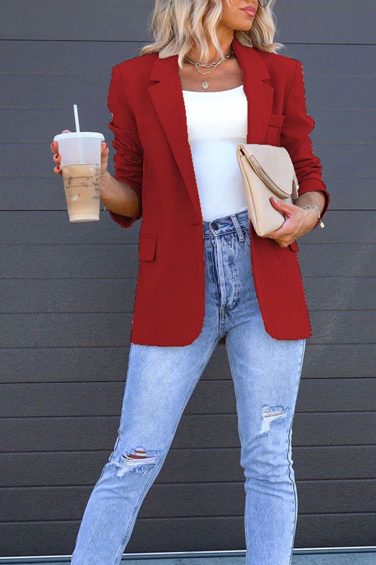 ModeGeist | Mittellanger Blazer mit Revers