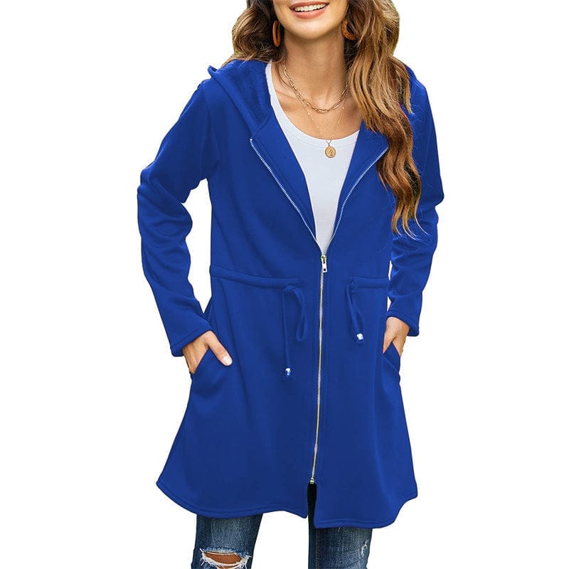 Damen Kapuzenjacke Cardigan von Fudus in Uni