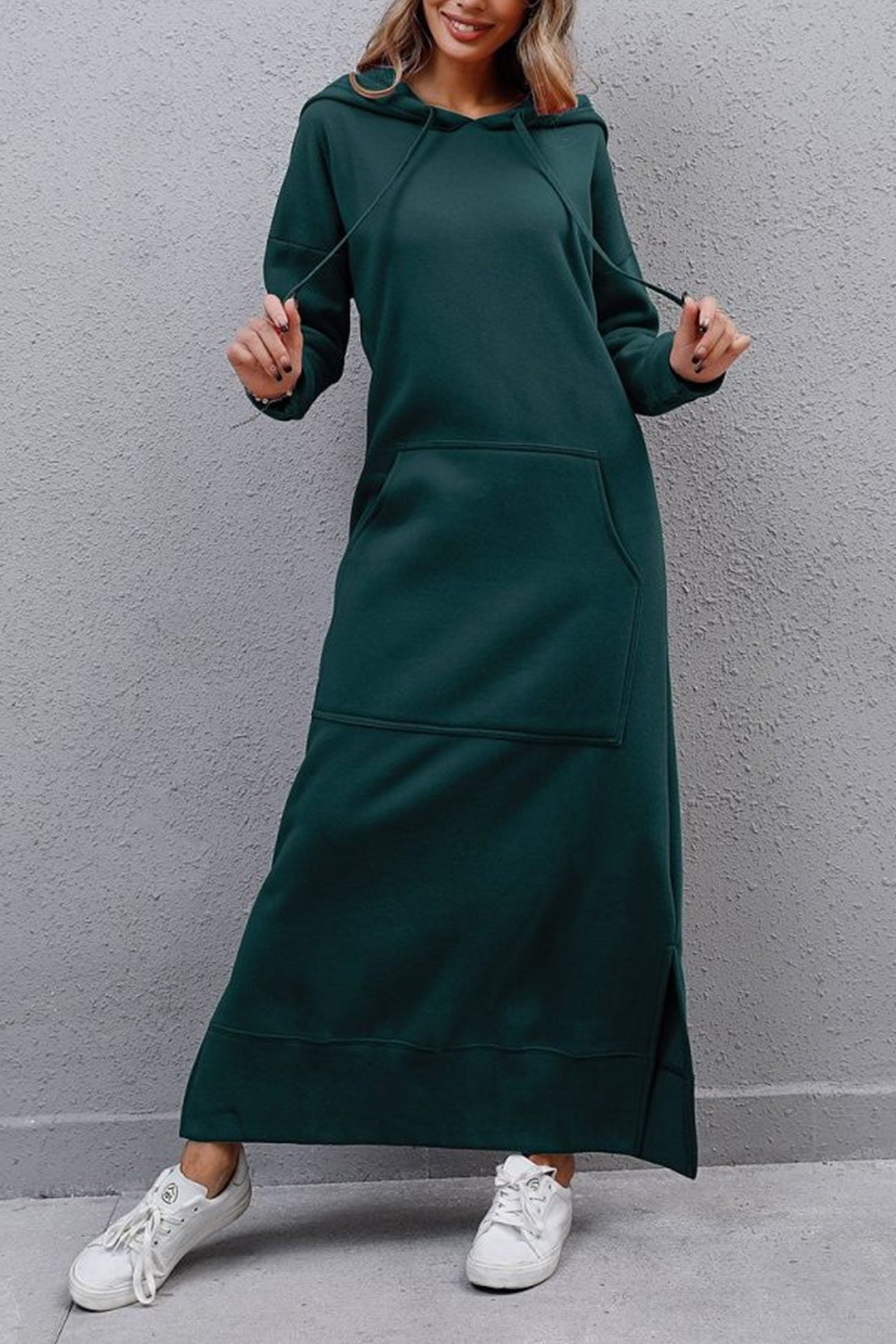 Caitlyn Kapuzenkleid mit Schlitz