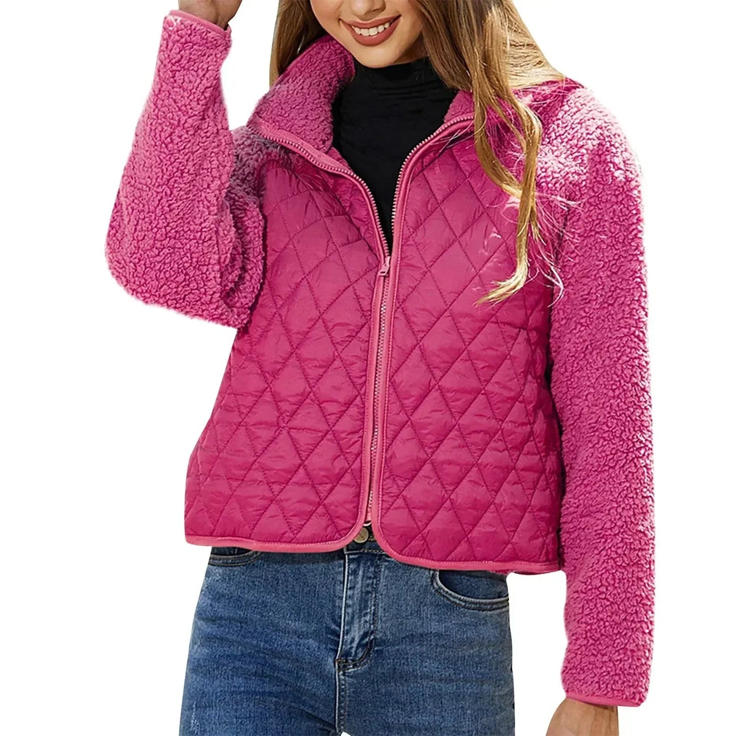 ModeGeist | Gesteppte Isolierte Jacke für Frauen Warmer Winterstil