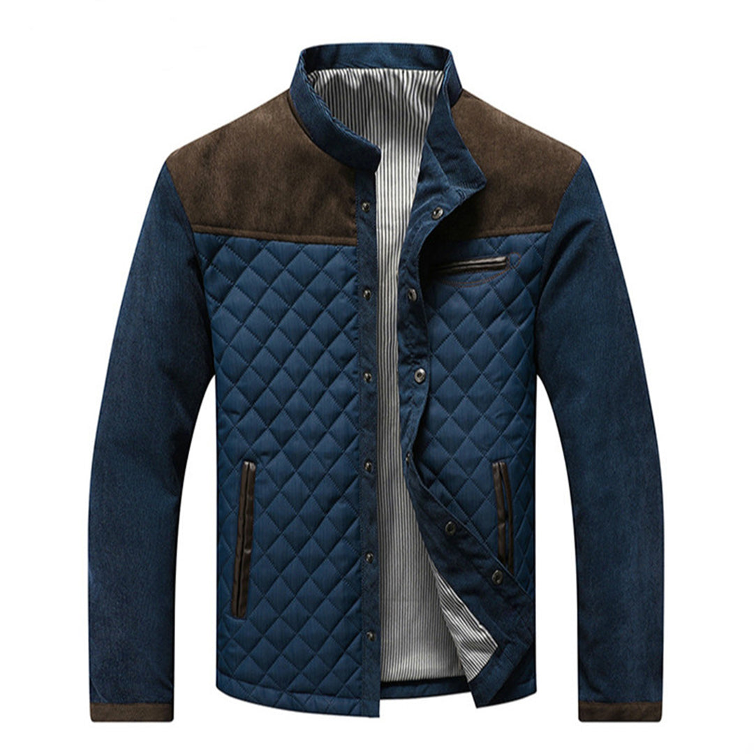 Männer Steppjacke mit Knöpfen und Taschen