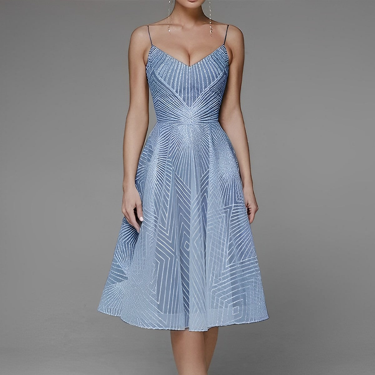 Symmetrisches Abendkleid