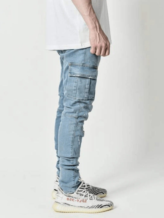 Robuste und bequeme Herrenjeans mit Seitentaschen