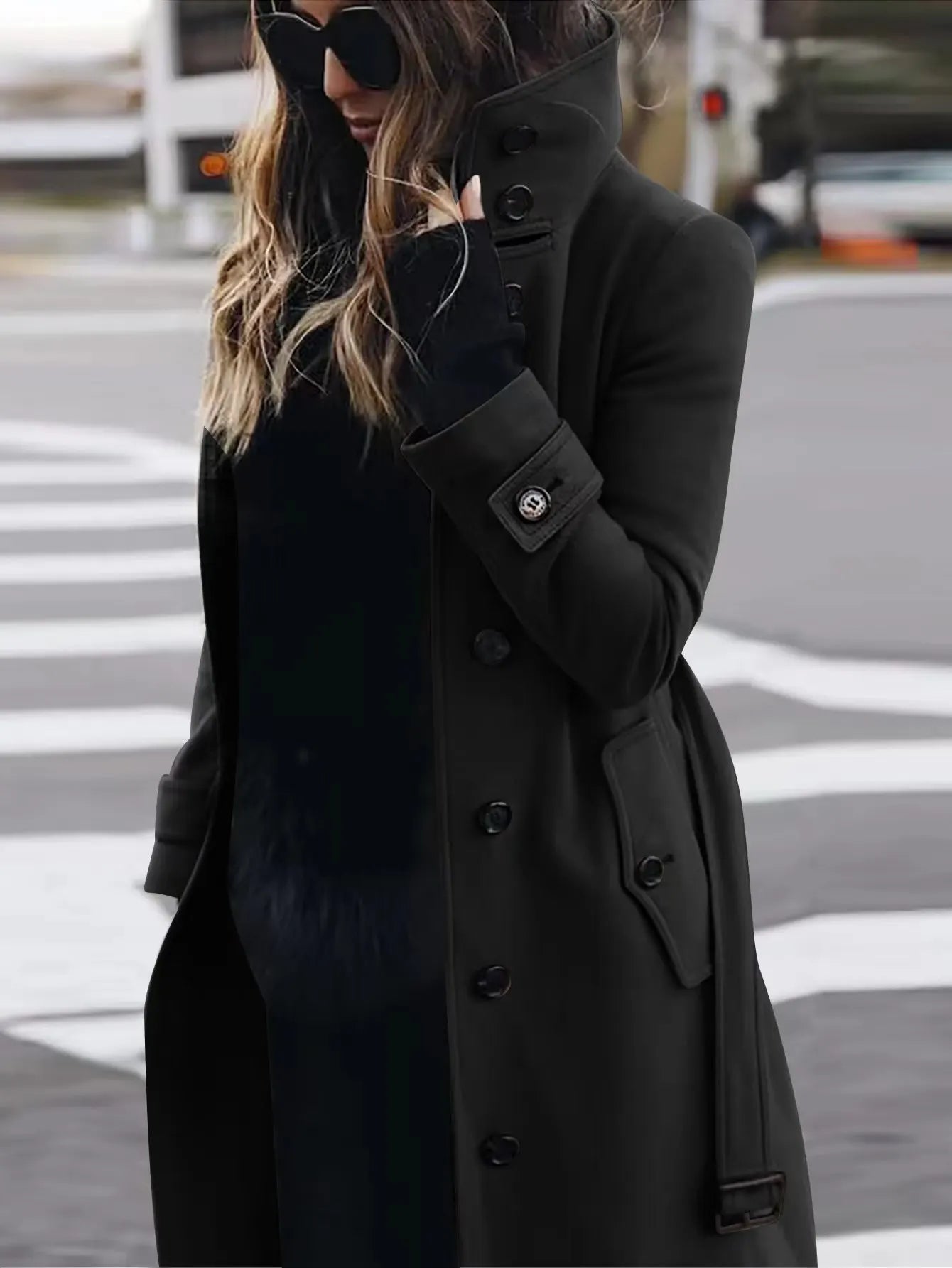 ModeGeist | Lange wasserdichte Trenchcoat für Frauen