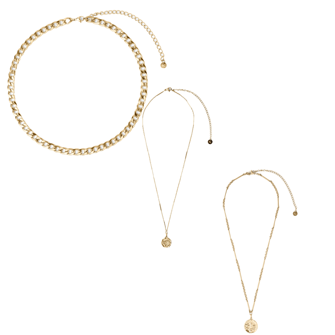 Adelheid Mädchen Gold Halsketten-Sets