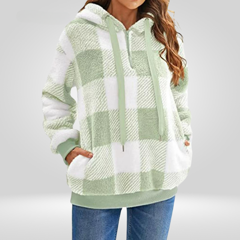 ModeGeist | Kariertes Kapuzenpullover