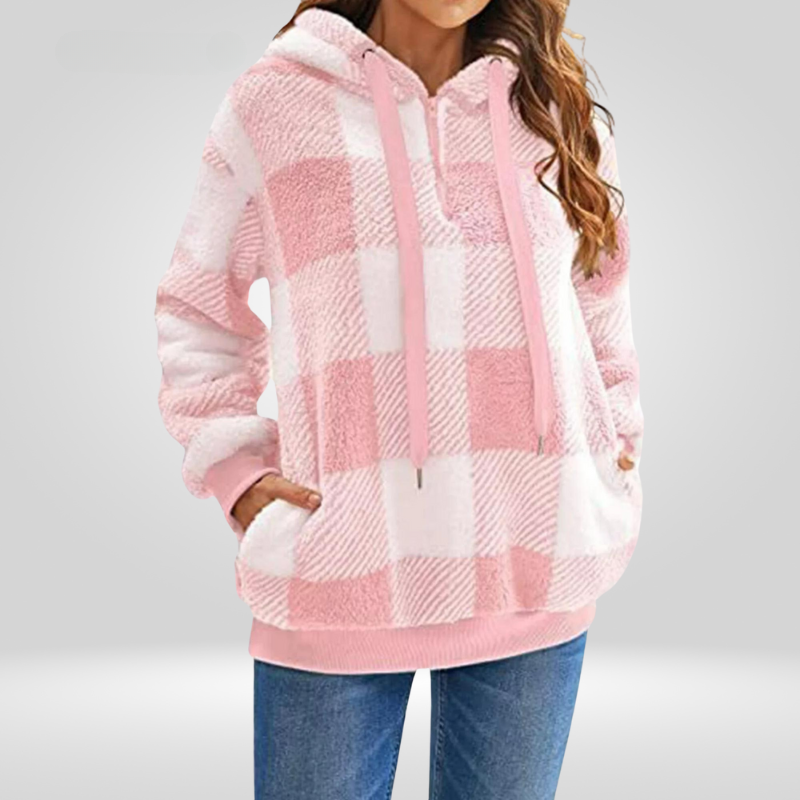 ModeGeist | Kariertes Kapuzenpullover