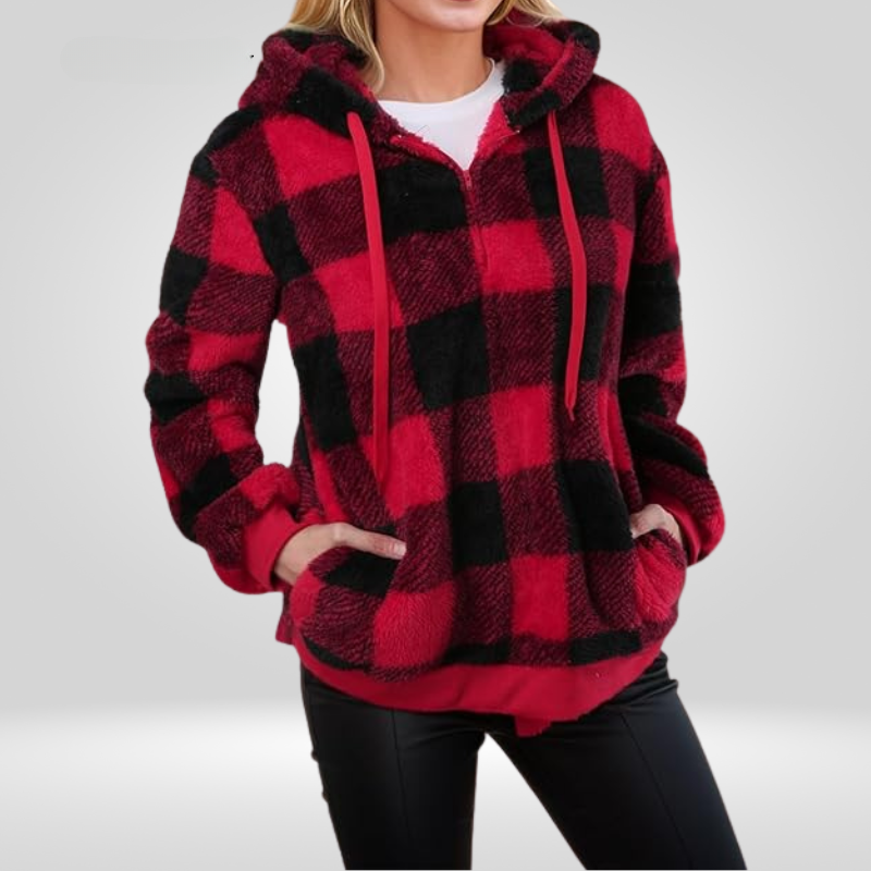 ModeGeist | Kariertes Kapuzenpullover