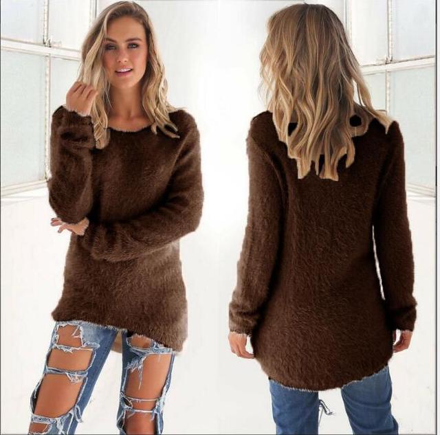 ModeGeist | Lässiger O Ausschnitt Pullover