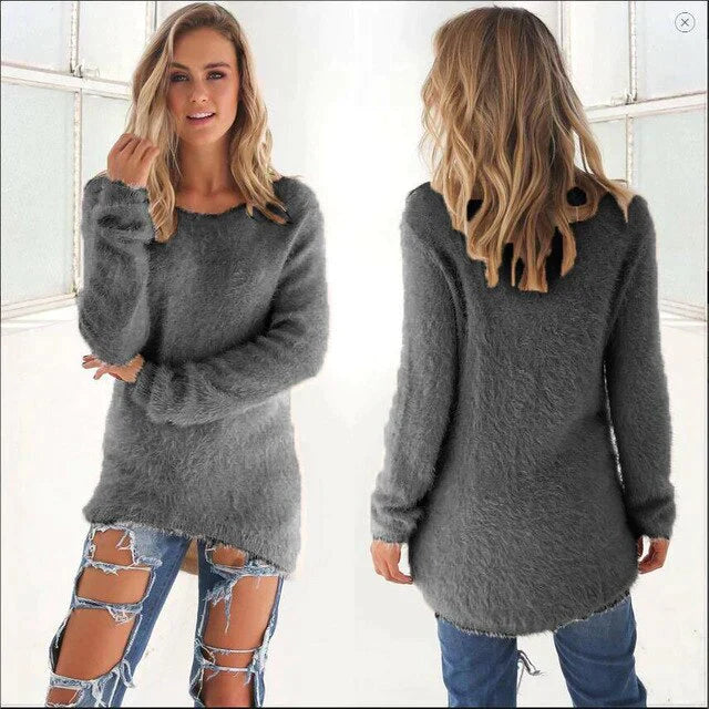 ModeGeist | Lässiger O Ausschnitt Pullover