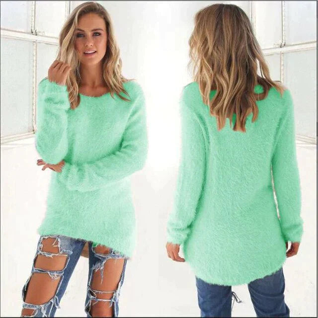 ModeGeist | Lässiger O Ausschnitt Pullover