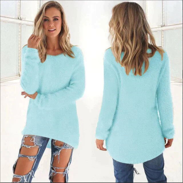 ModeGeist | Lässiger O Ausschnitt Pullover