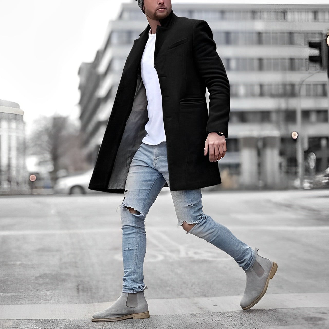 Männerschicker Blazermantel Jonty