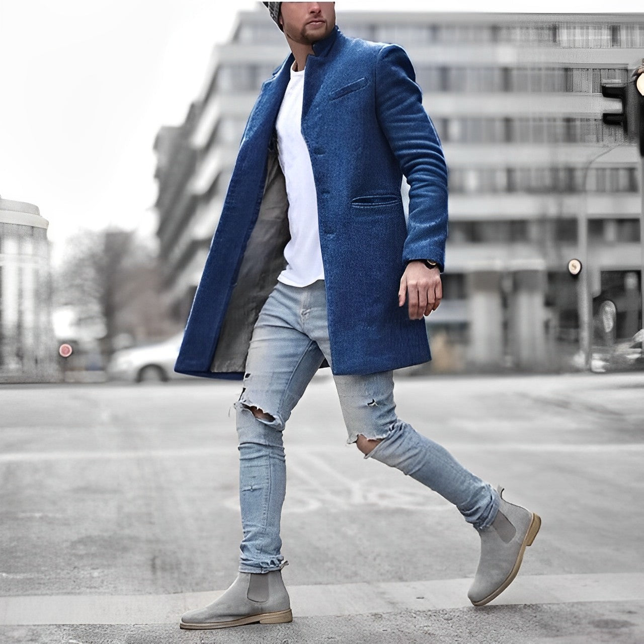 Lorenzos eleganter und einzigartiger Mantel