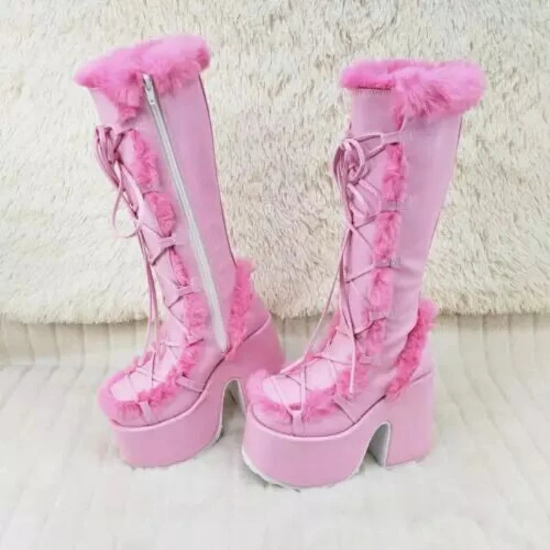 Dareka Damen Winterstiefel mit Plateau (Saison 1)