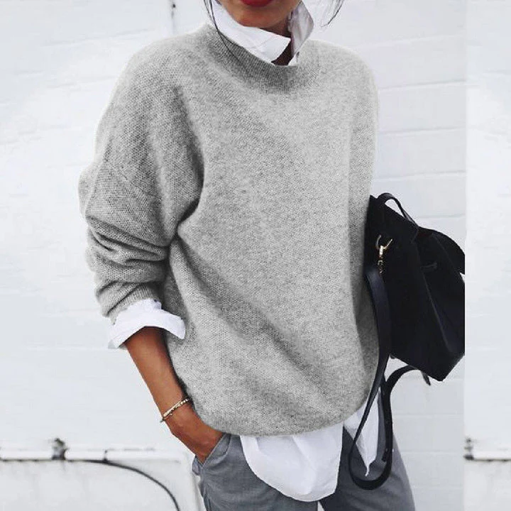 ModeGeist | Sweater - Lässiger Kaschmirweicher Pullover