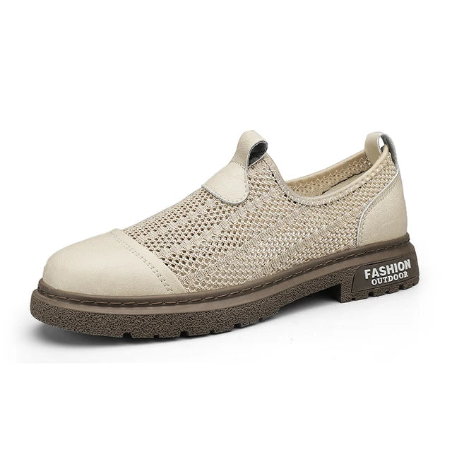 UrbanEase Men's Summer Breeze Perforated Loafers