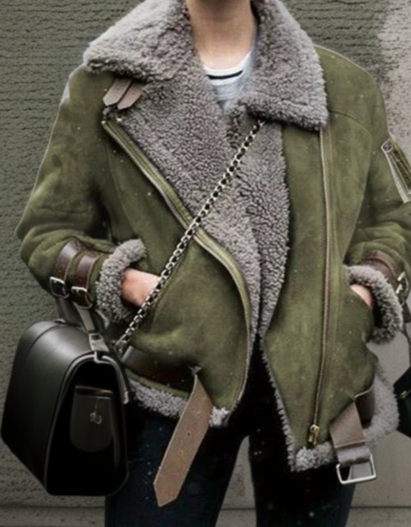 ModeGeist | Damenjacke mit Lederböckchen