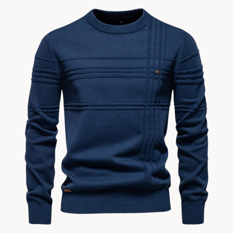 Herrenpullover mit Rundhals