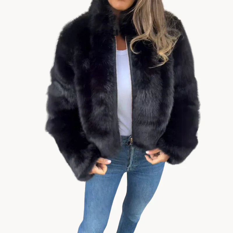 ModeGeist | Luxus-Fell-Komfort-Damenjacke