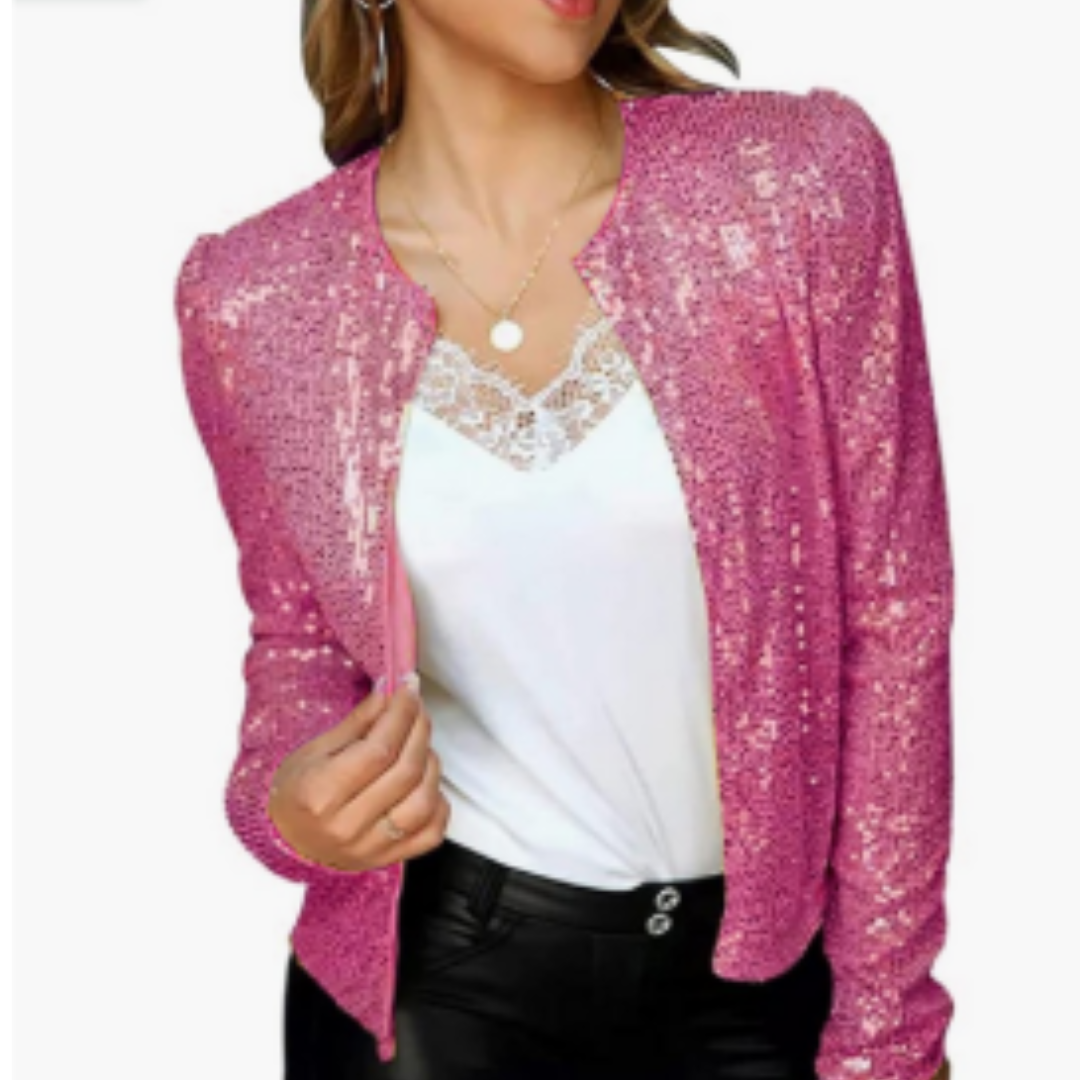 ModeGeist | Abendjacke mit Reißverschluss für Damen