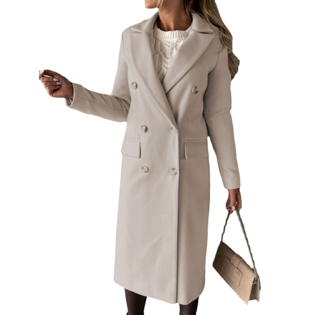 ModeGeist | Chaya Damen Winter Lang Trench Mantel Warme