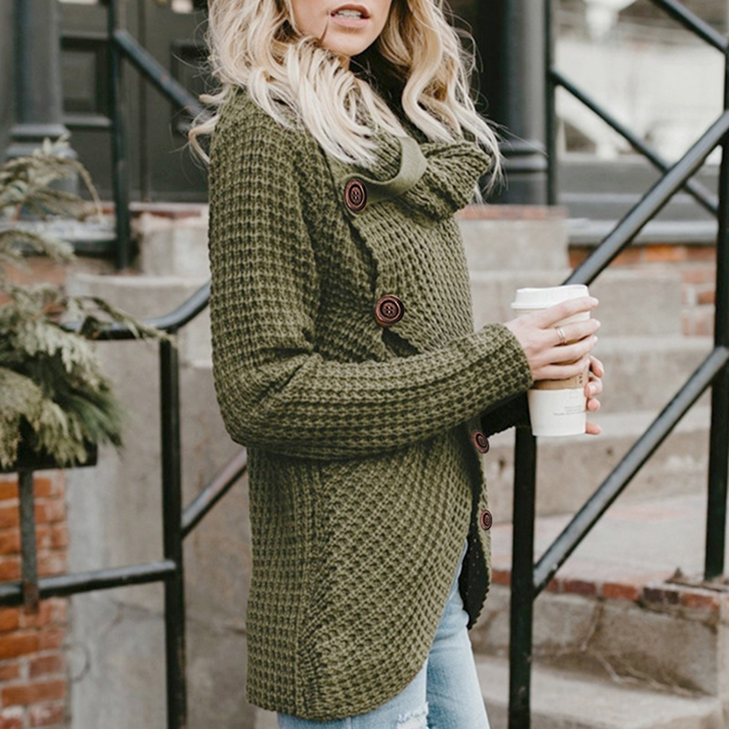 Damen-Rollkragenpullover in Übergröße, modern geschnitten