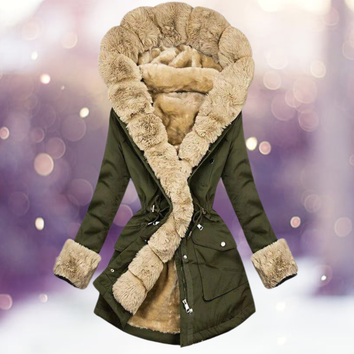 ModeGeist | Jacke mit Kuscheligem Plüsch Futter