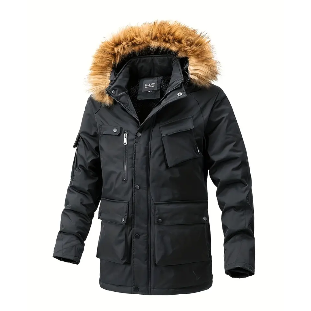ModeGeist | Wintermantel Herren Schwarz