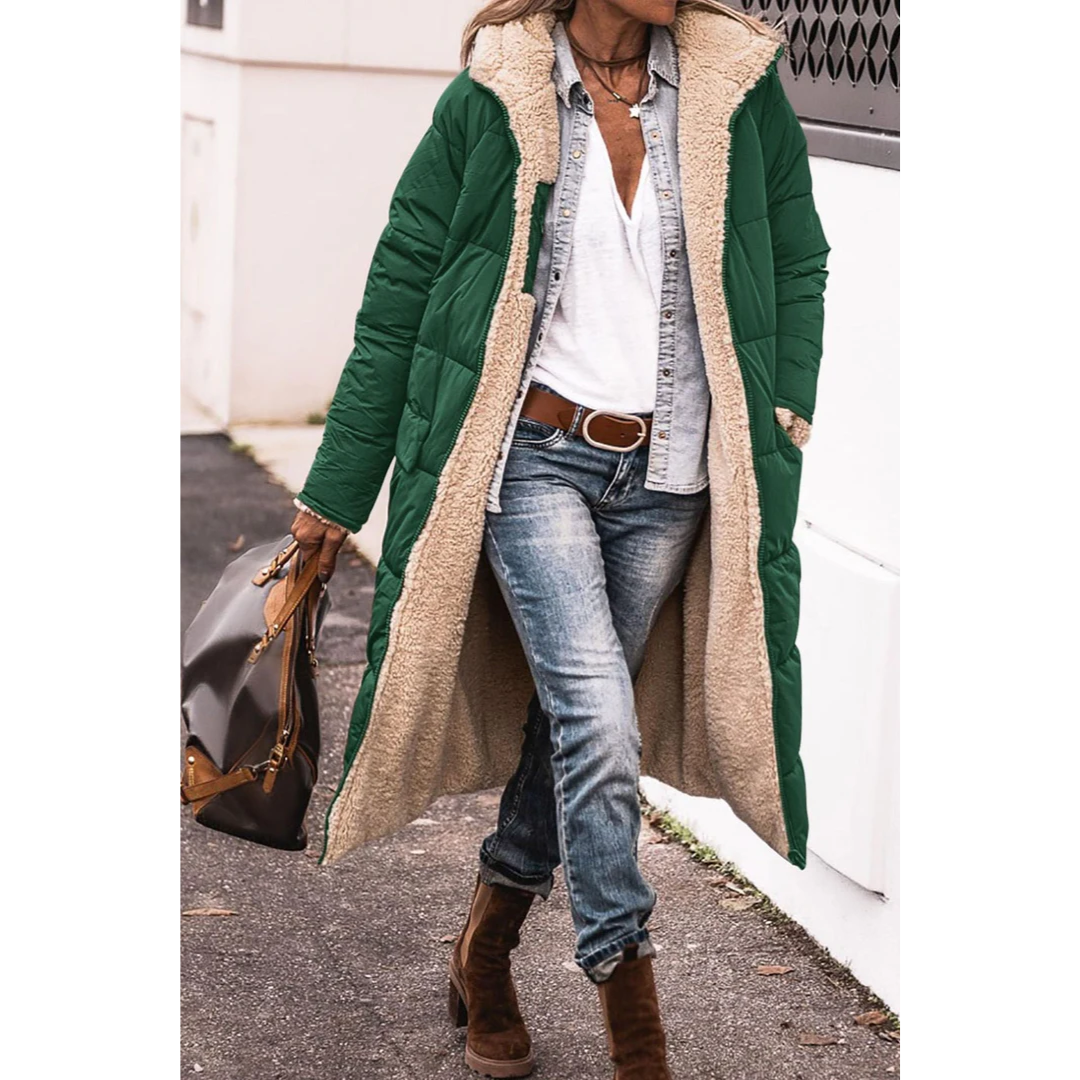 ModeGeist | Langer Daunen-Trenchcoat - Winter