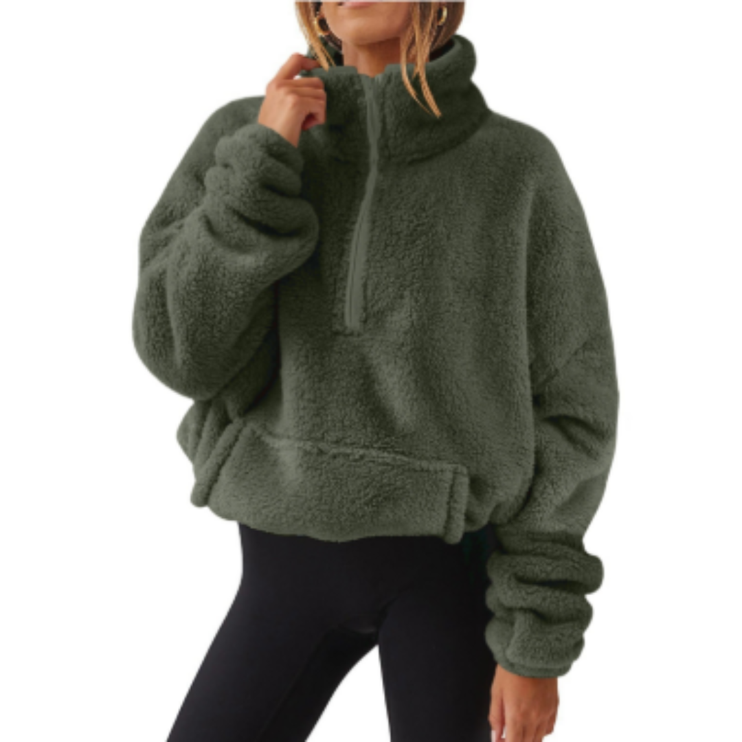 ModeGeist | Pullover Warm für Frauen Teddy