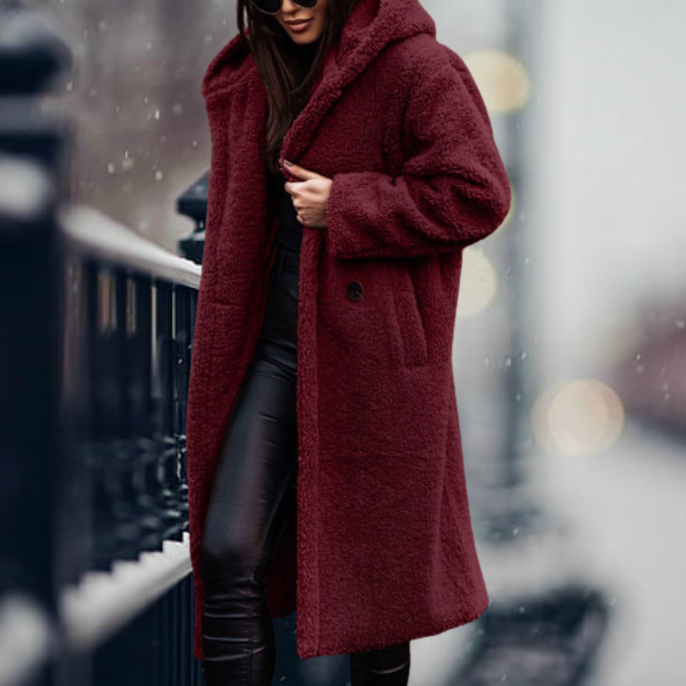 ModeGeist | Lang mit Kapuze und Overzise-Schnitt für Frauen Ideal für Den Winter