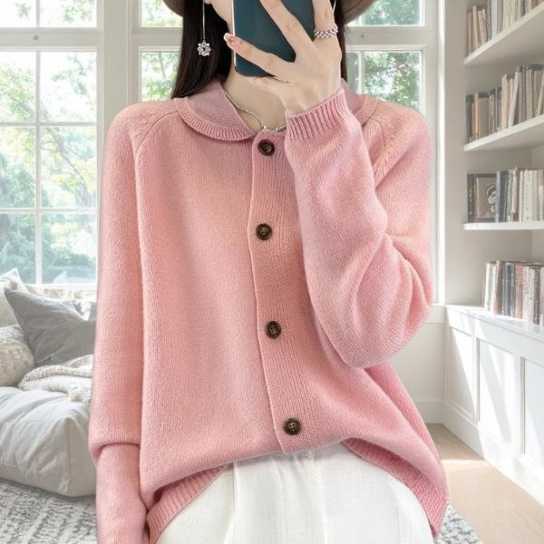 MODEGEIST Damen Cardigan Offene Front Leichtes Design Casual