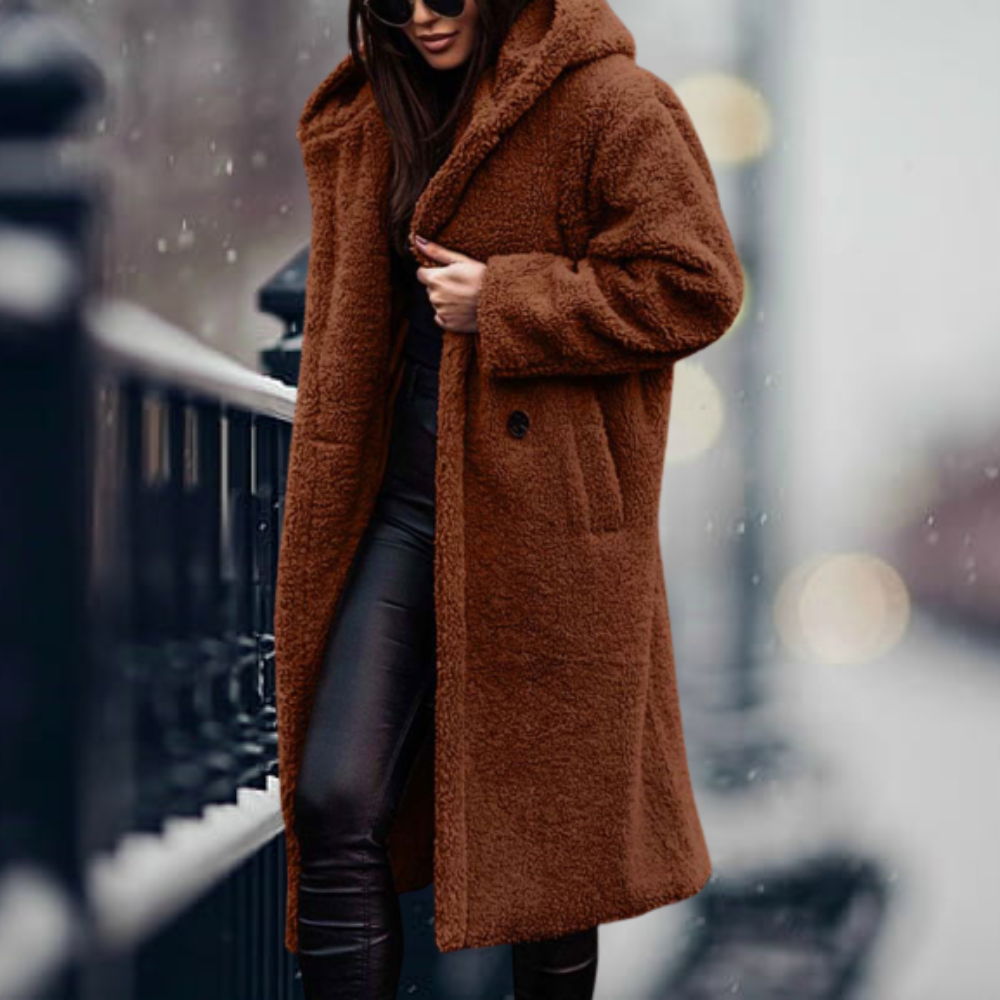 ModeGeist | Lang mit Kapuze und Overzise-Schnitt für Frauen Ideal für Den Winter