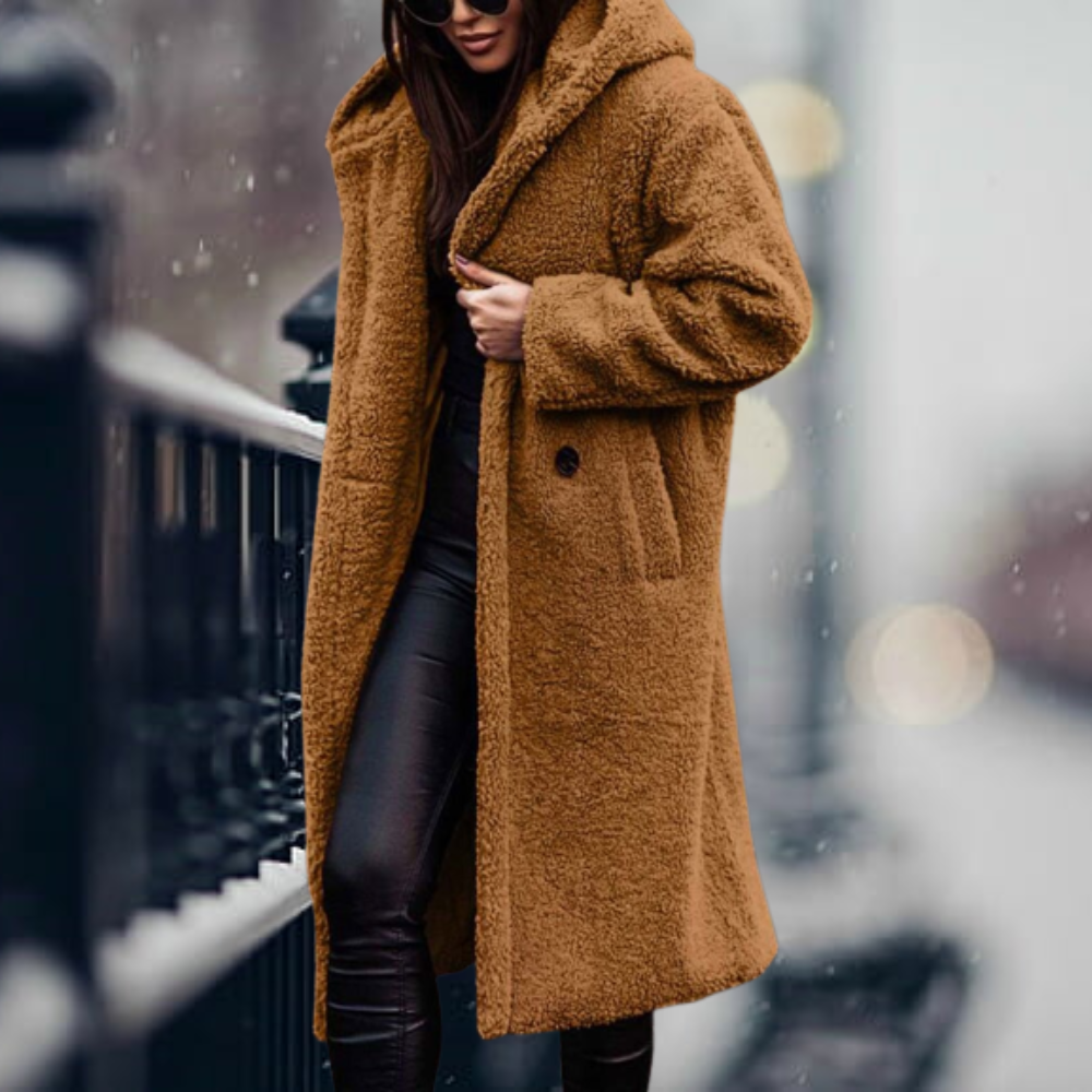ModeGeist | Lang mit Kapuze und Overzise-Schnitt für Frauen Ideal für Den Winter