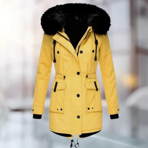 ModeGeist | Damen-Wintermantel mit Fell