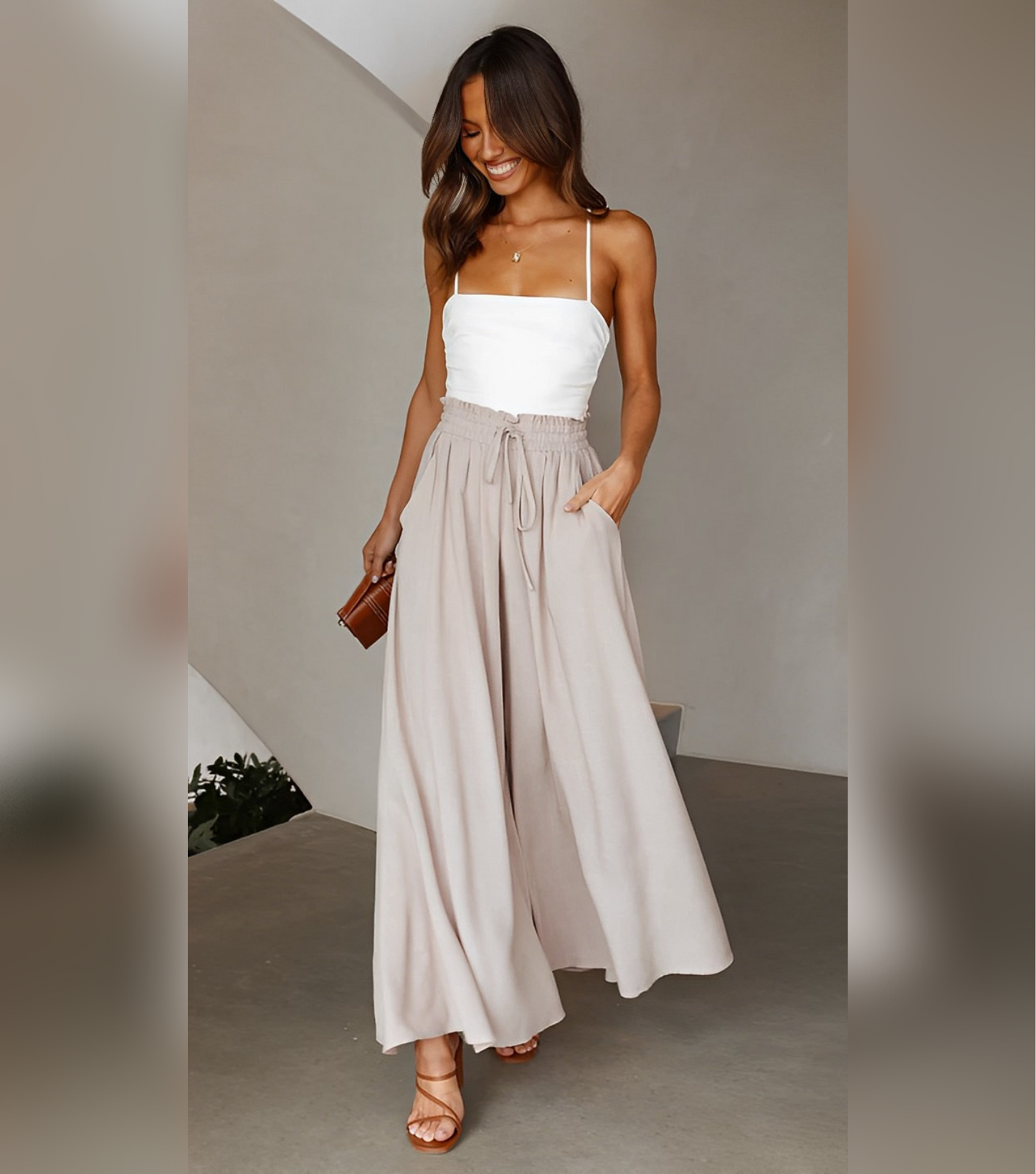 Jamie Hose: Weite Beine, Hohe Taille, Lockerer Schnitt