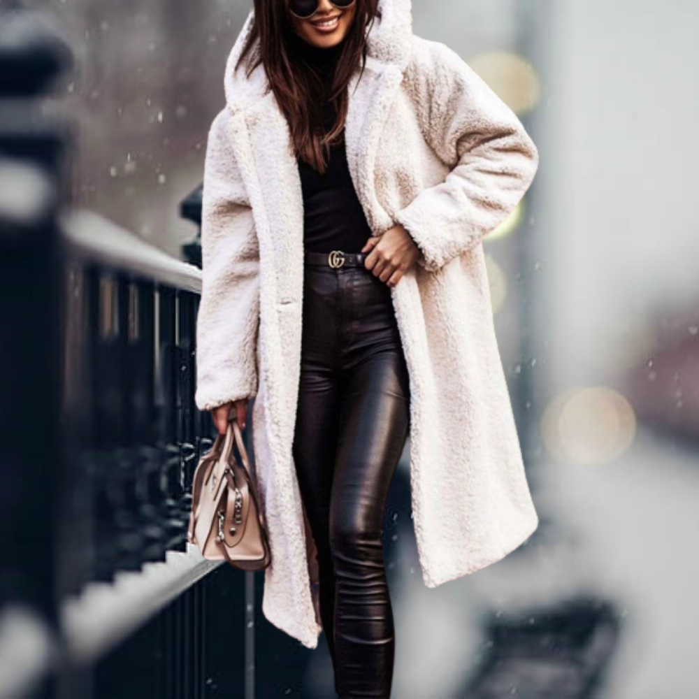 ModeGeist | Lang mit Kapuze und Overzise-Schnitt für Frauen Ideal für Den Winter
