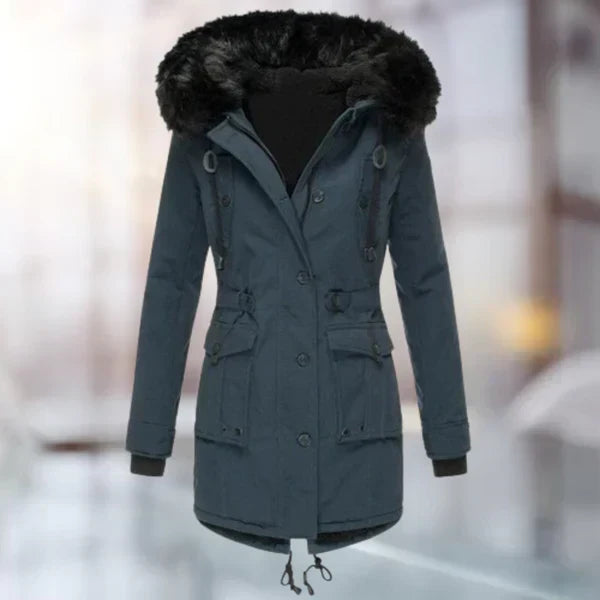 ModeGeist | Damen-Wintermantel mit Fell