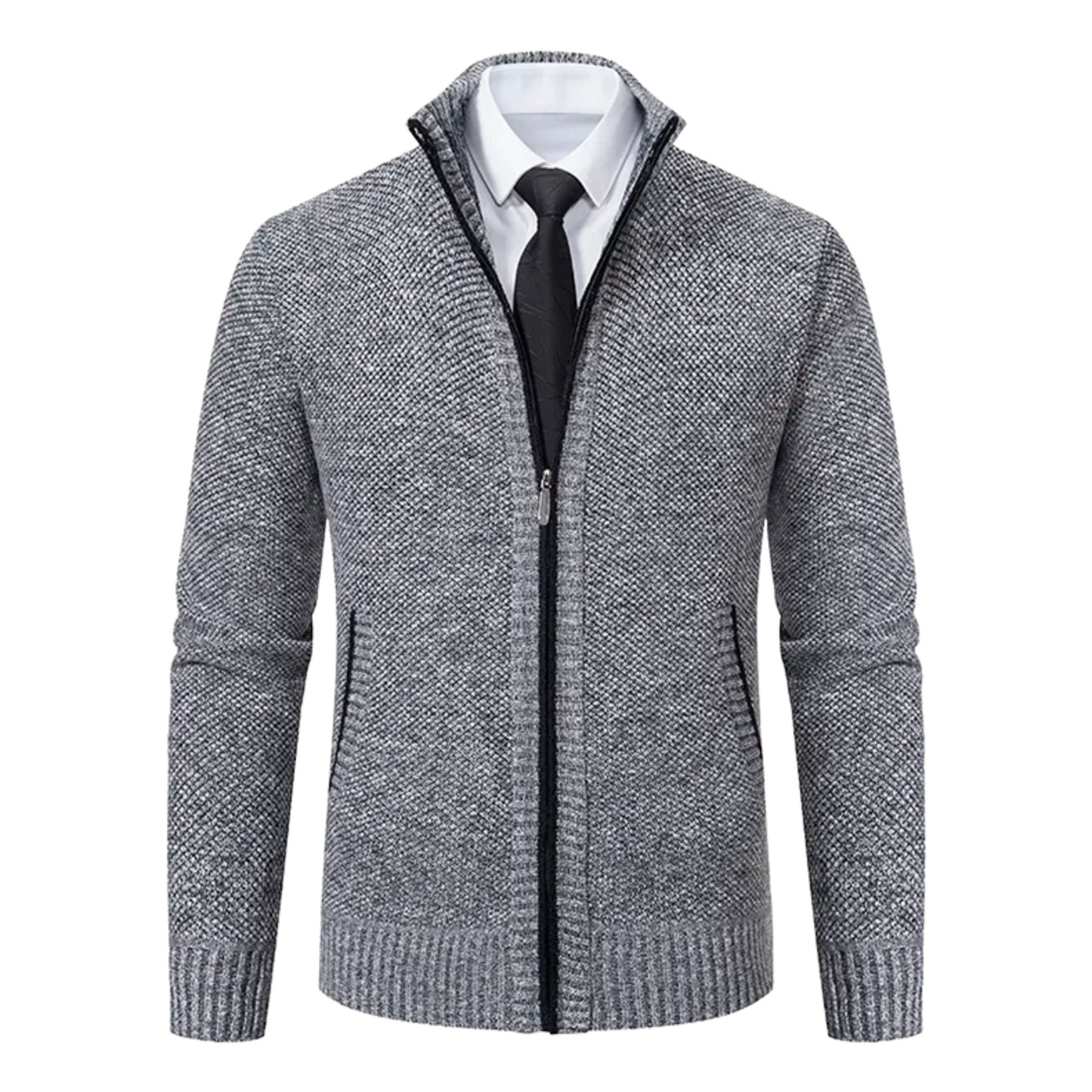Männer-Zipperjacke mit Taschen