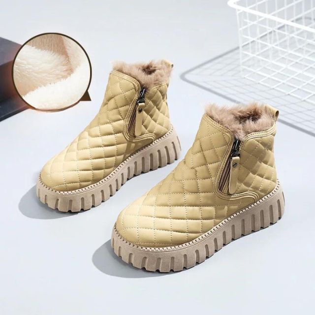 ModeGeist | Gesteppte Dick-Sohlige Warme Winterstiefel