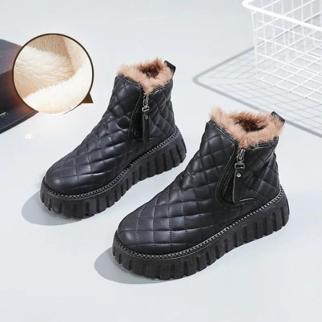 ModeGeist | Gesteppte Dick-Sohlige Warme Winterstiefel