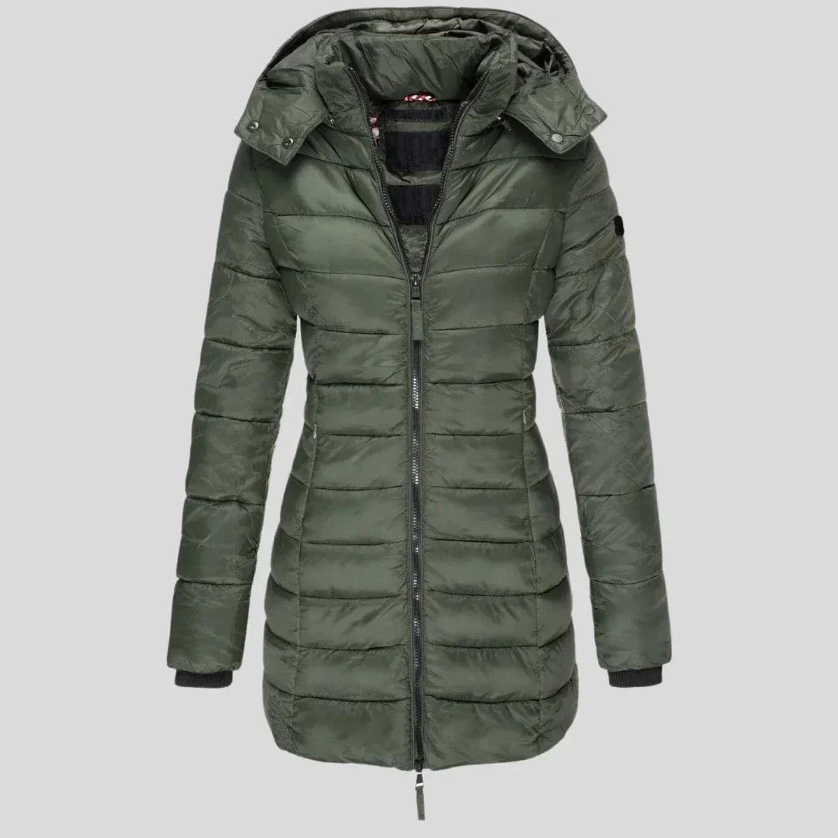 ModeGeist | Gestepptes Jacket - Kapuzenzip-Jacke