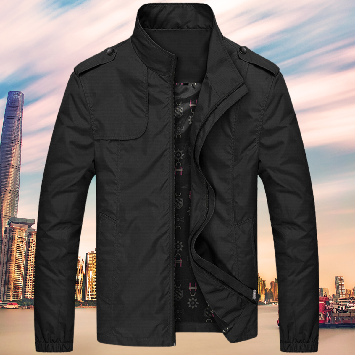 ModeGeist | Stilvolle, Wasserdichte und Winddichte Jacke